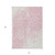 8' X 10' Pink And Ivory Medallion Washable Indoor Outdoor Area Rug