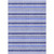 8' X 10' Blue Striped Washable Non Skid Indoor Outdoor Area Rug - Blue