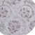 8' Lavender Purple And Gray Round Floral Washable Indoor Outdoor Area Rug