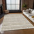 9' X 12' Beige And Ivory Southwestern Washable Indoor Outdoor Area Rug