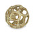 4" Rustic Gold Cast Iron Abstract Decorative Orb - 4512839575605