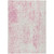 9' X 12' Pink And Ivory Abstract Washable Indoor Outdoor Area Rug Transitional Style - Pink, Ivory Color