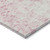 9' X 12' Pink And Ivory Abstract Washable Indoor Outdoor Area Rug Transitional Style - Pink, Ivory Color
