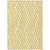 8' X 10' Gold and White Geometric Washable Non Skid Indoor Outdoor Area Rug