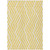 8' X 10' Gold and White Geometric Washable Non Skid Indoor Outdoor Area Rug