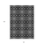 10' X 14' Ivory And Black Medallion Washable Indoor Outdoor Area Rug