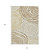 10' X 14' Gold Ivory And Beige Abstract Washable Indoor Outdoor Area Rug