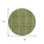 8' Olive Green And Lime Green Round Striped Washable Indoor Outdoor Area Rug