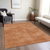 9' X 12' Brown Washable Indoor Outdoor Area Rug