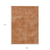 9' X 12' Brown Washable Indoor Outdoor Area Rug