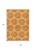 9' X 12' Orange And Blue Geometric Washable Indoor Outdoor Area Rug
