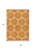 9' X 12' Orange And Blue Geometric Washable Indoor Outdoor Area Rug - Orange, Blue