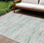 10' X 14' Artichoke Green And Ivory Abstract Washable Indoor Outdoor Area Rug - Artichoke Green, Ivory