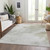10' X 14' Ivory Beige And Taupe Abstract Washable Indoor Outdoor Area Rug