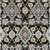 9' X 12' Black Gray And Brown Oriental Washable Indoor Outdoor Area Rug