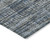 8' X 10' Denim Blue And Ivory Striped Washable Indoor Outdoor Area Rug - Denim Blue, Ivory