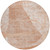 8' Salmon Copper And Ivory Round Abstract Washable Indoor Outdoor Area Rug