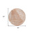 8' Salmon Copper And Ivory Round Abstract Washable Indoor Outdoor Area Rug