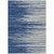 9' X 12' Navy Blue Gray And Ivory Striped Washable Indoor Outdoor Area Rug Transitional Style - Navy Blue, Gray, Ivory Color
