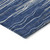 9' X 12' Navy Blue Gray And Ivory Striped Washable Indoor Outdoor Area Rug Transitional Style - Navy Blue, Gray, Ivory Color