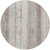 8' Taupe And Ivory Round Striped Washable Indoor Outdoor Area Rug
