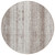 8' Taupe And Ivory Round Striped Washable Indoor Outdoor Area Rug