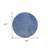 8' Navy Blue Gray And Ivory Round Abstract Washable Indoor Outdoor Area Rug