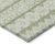 10' X 14' Artichoke Green And Ivory Quatrefoil Washable Indoor Outdoor Area Rug