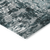 8' X 10' Teal Blue Gray And Charcoal Abstract Washable Indoor Outdoor Area Rug