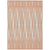 9' X 12' Salmon Gray And Ivory Geometric Washable Indoor Outdoor Area Rug