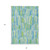 8' X 10' Aqua Teal Blue And Lime Green Abstract Washable Indoor Outdoor Area Rug