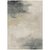 9' X 12' Beige Taupe And Ivory Abstract Washable Indoor Outdoor Area Rug