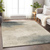 9' X 12' Beige Taupe And Ivory Abstract Washable Indoor Outdoor Area Rug