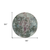 8' Fern Green And Purple Round Damask Washable Indoor Outdoor Area Rug