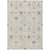 8' X 10' Ivory Beige And Gray Oriental Washable Indoor Outdoor Area Rug