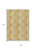 9' X 12' Lime Green Pink And Ivory Floral Medallion Washable Indoor Outdoor Area Rug