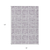 8' X 10' Lavender And Silver Medallion Washable Indoor Outdoor Area Rug