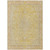 8' X 10' Wheat And Gold Medallion Washable Indoor Outdoor Area Rug