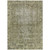 10' X 14' Olive Green Oriental Washable Indoor Outdoor Area Rug