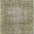 10' X 14' Olive Green Oriental Washable Indoor Outdoor Area Rug