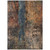 9' X 12' Blue Copper And Brown Abstract Washable Indoor Outdoor Area Rug