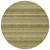 8' Artichoke Green And Fern Green Round Striped Washable Indoor Outdoor Area Rug