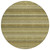 8' Artichoke Green And Fern Green Round Striped Washable Indoor Outdoor Area Rug