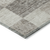 8' Beige And Gray Round Geometric Washable Indoor Outdoor Area Rug