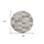 8' Beige And Gray Round Geometric Washable Indoor Outdoor Area Rug