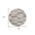 8' Beige And Gray Round Geometric Washable Indoor Outdoor Area Rug