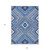 9' X 12' Blue Gray And Ivory Tribal Washable Indoor Outdoor Area Rug