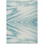 8' X 10' Teal Blue And Ivory Abstract Washable Indoor Outdoor Area Rug - 608219186630