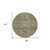 8' Taupe And Gray Round Damask Washable Indoor Outdoor Area Rug