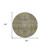 8' Taupe And Gray Round Damask Washable Indoor Outdoor Area Rug